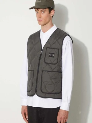 Awake NY bezrękawnik Quilted Vest męski kolor szary przejściowy SP24-OT003