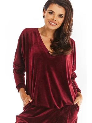 Awama Bluza w kolorze bordowym rozmiar: onesize