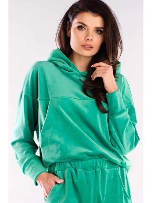 Awama Bluza w kolorze zielonym rozmiar: S/M