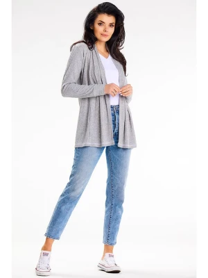 Awama Kardigan w kolorze szarym rozmiar: S/M