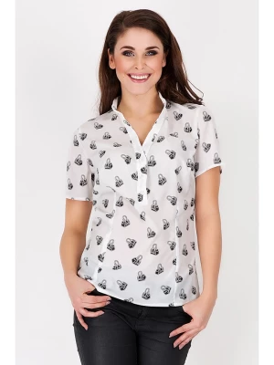 Awama Koszulka w kolorze czarno-ecru rozmiar: XL