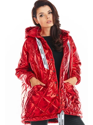 Awama Kurtka zimowa w kolorze czerwonym rozmiar: onesize