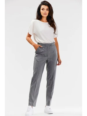 Awama Spodnie chino w kolorze szarym rozmiar: S