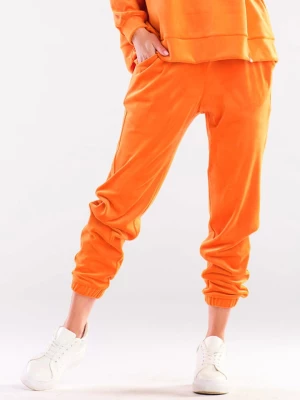 Awama Spodnie dresowe w kolorze pomarańczowym rozmiar: XL