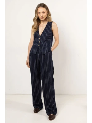 Awama Spodnie - Loose fit - w kolorze granatowym rozmiar: XL