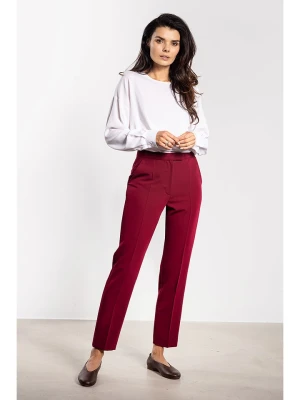 Awama Spodnie w kolorze bordowym rozmiar: S