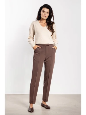 Awama Spodnie w kolorze brązowym rozmiar: M