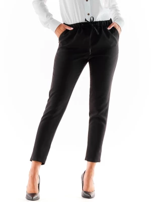Awama Spodnie w kolorze czarnym rozmiar: S