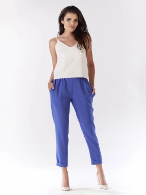 Awama Spodnie w kolorze niebieskim rozmiar: XL