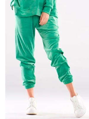 Awama Spodnie w kolorze zielonym rozmiar: M