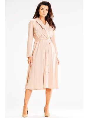 Awama Sukienka w kolorze beżowym rozmiar: L