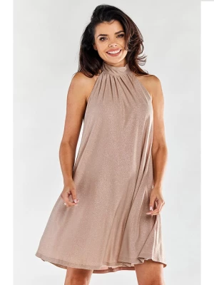 Awama Sukienka w kolorze beżowym rozmiar: L/XL