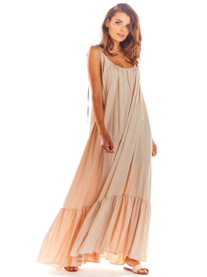 Awama Sukienka w kolorze beżowym rozmiar: onesize