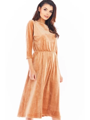 Awama Sukienka w kolorze beżowym rozmiar: L