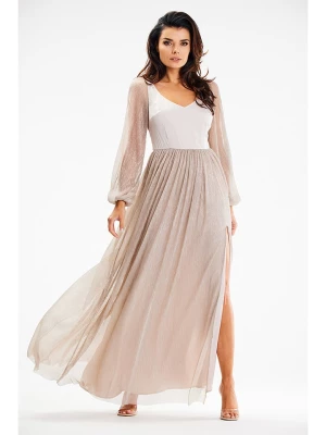 Awama Sukienka w kolorze beżowym rozmiar: M