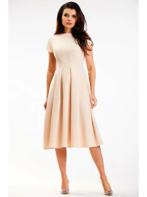 Awama Sukienka w kolorze beżowym rozmiar: XL