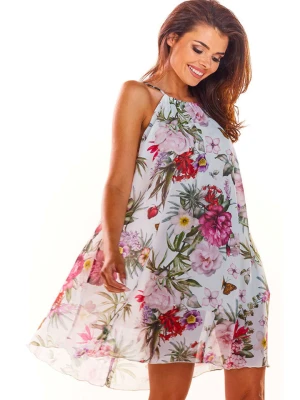 Awama Sukienka w kolorze białym ze wzorem rozmiar: S/M