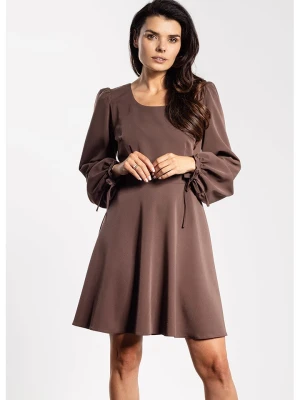 Awama Sukienka w kolorze brązowym rozmiar: L