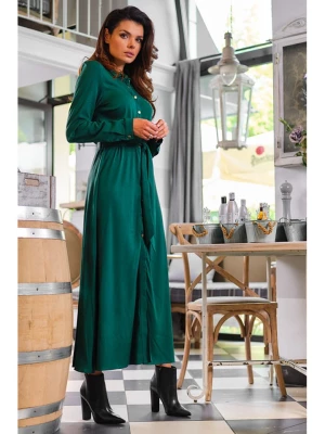 Awama Sukienka w kolorze ciemnozielonym rozmiar: XL