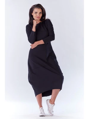 Awama Sukienka w kolorze czarnym rozmiar: L/XL