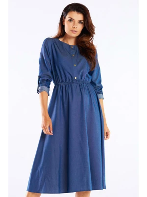 Awama Sukienka w kolorze niebieskim rozmiar: L