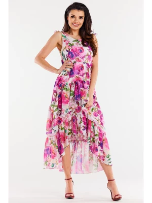 Awama Sukienka w kolorze różowym ze wzorem rozmiar: XL