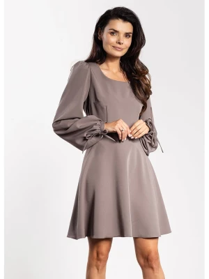 Awama Sukienka w kolorze szarobrązowym rozmiar: S