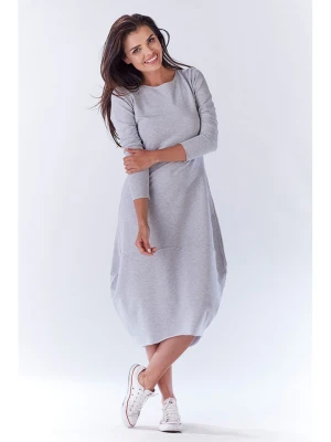Awama Sukienka w kolorze szarym rozmiar: S/M