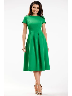 Awama Sukienka w kolorze zielonym rozmiar: M