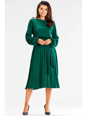 Awama Sukienka w kolorze zielonym rozmiar: L