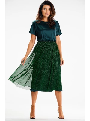 Awama Sukienka w kolorze zielonym rozmiar: L