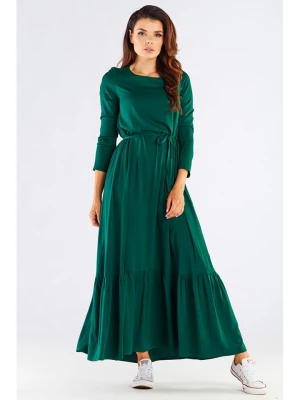 Awama Sukienka w kolorze zielonym rozmiar: L/XL
