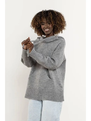 Awama Sweter w kolorze szarym rozmiar: L / XL