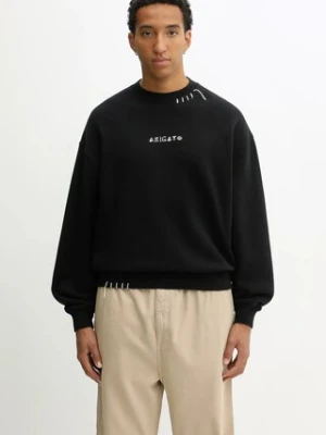 Axel Arigato bluza bawełniana Loops męska kolor czarny z aplikacją A3435001