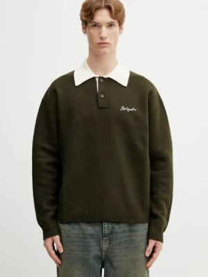Axel Arigato sweter wełniany Sonny Polo Sweater