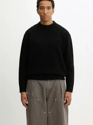 Axel Arigato sweter z dodatkiem wełny Miles męski kolor czarny lekki A3412001