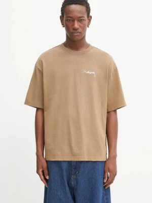Axel Arigato t-shirt bawełniany Honor washed męski kolor zielony gładki A2681010