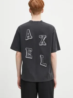 Axel Arigato t-shirt bawełniany Summer T-Shirt męski kolor czarny z aplikacją A2846001