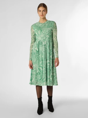 Aygill's Sukienka damska Kobiety Sztuczne włókno zielony wzorzysty,