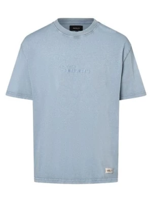 Aygill's T-shirt męski Mężczyźni Bawełna niebieski jednolity,