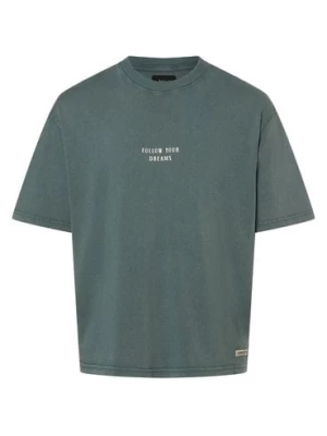 Aygill's T-shirt męski Mężczyźni Bawełna niebieski|szary jednolity,