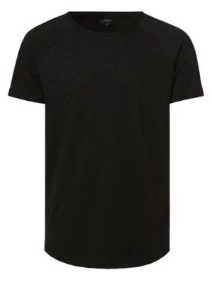 Aygill's T-shirt męski Mężczyźni Dżersej czarny jednolity,