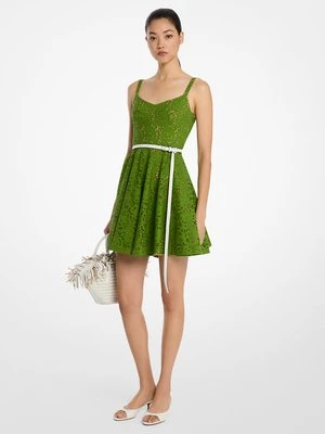 Ażurowa sukienka z bawełny MICHAEL KORS COLLECTION
