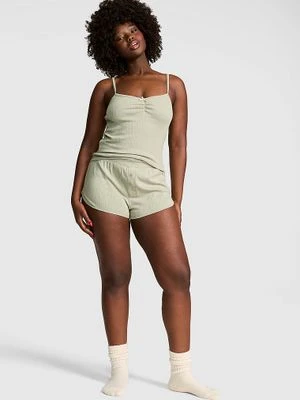 Ażurowe szorty typu boxer z kokardką Victoria's Secret