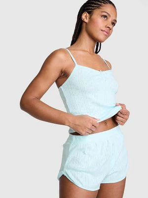 Ażurowe szorty typu boxer z kokardką Victoria's Secret