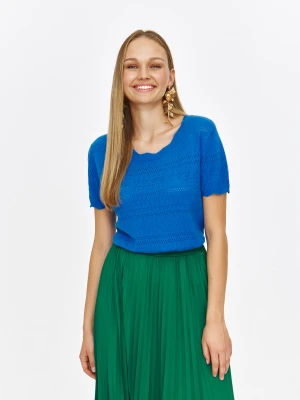 Ażurowy sweter z krótkim rękawem Top Secret