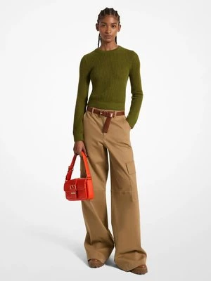 Ażurowy sweter z wełny z merynosów MICHAEL Michael Kors