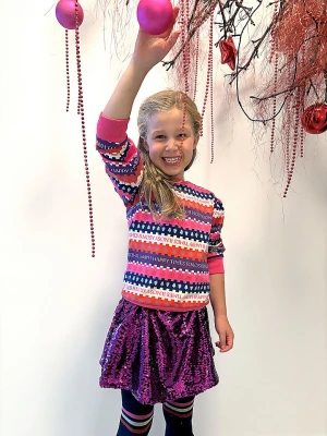 B.Nosy Bluza "Santa" ze wzorem rozmiar: 122/128