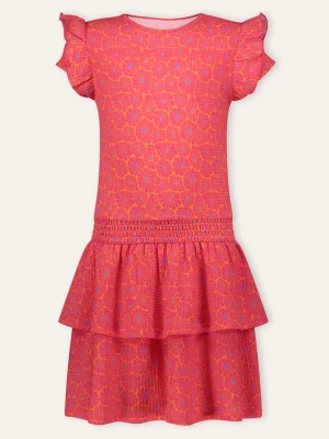 B.Nosy Sukienka "Delphi" w kolorze różowo-pomarańczowo-fioletowym rozmiar: 116