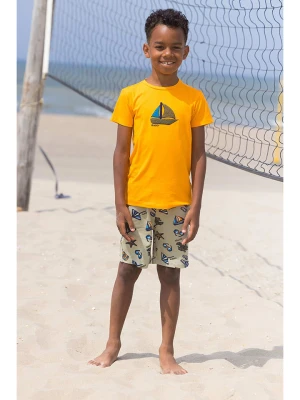 B.Nosy Szorty dresowe w kolorze oliwkowym ze wzorem rozmiar: 146/152